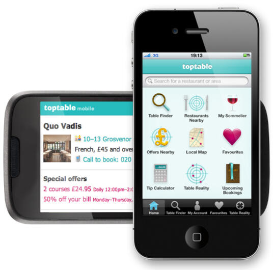 TopTable iOS app product design